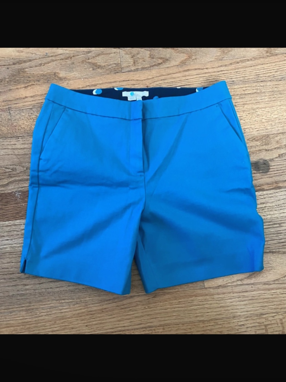 Boden Women’s 6 Richmond Teal Blue Cotton Chino Short